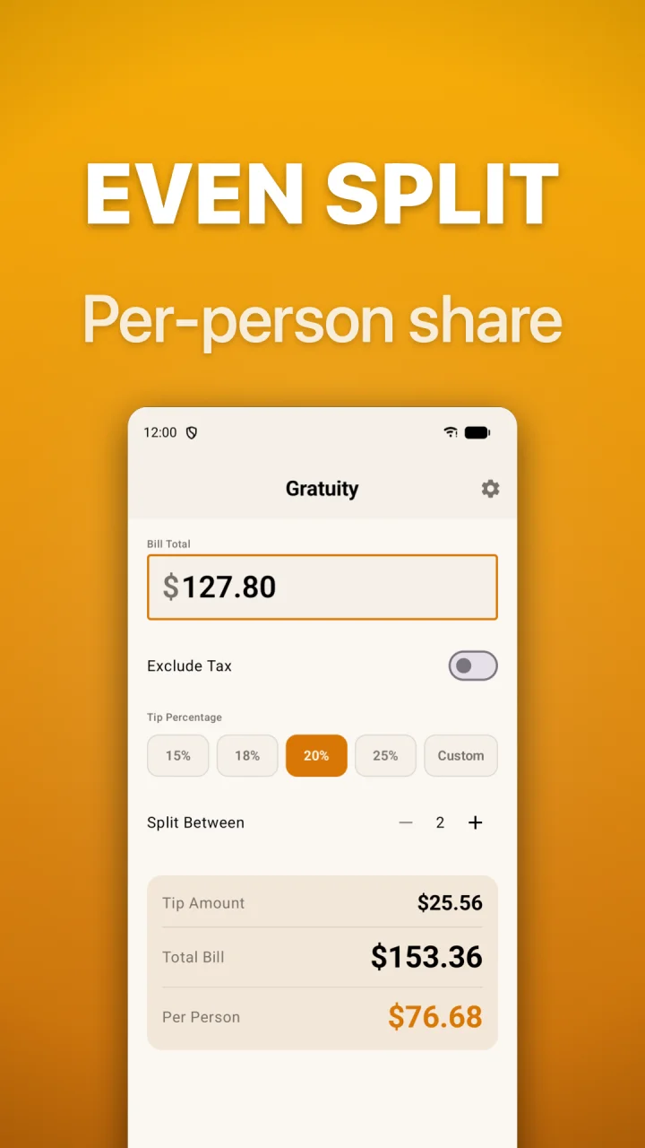 Gratuity screenshot