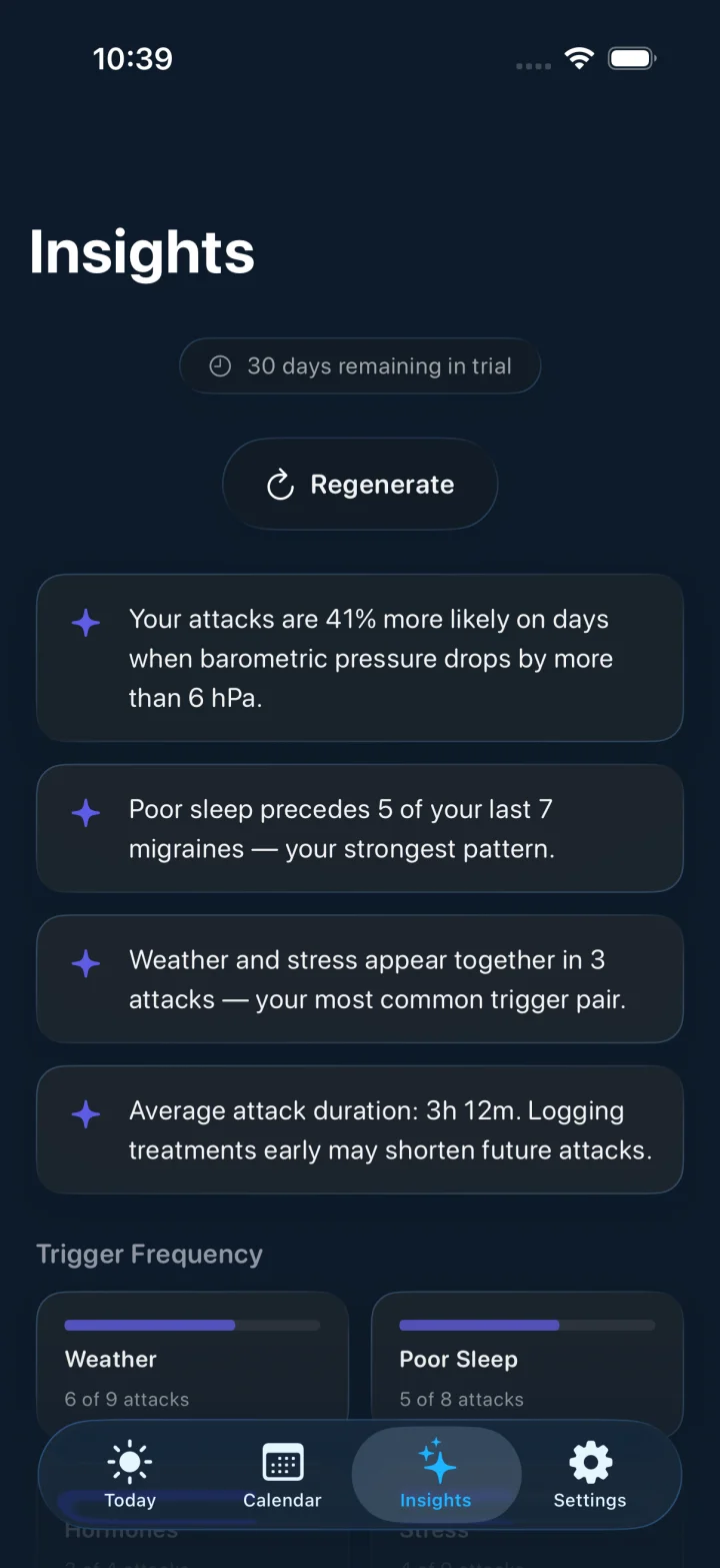 Headache screenshot