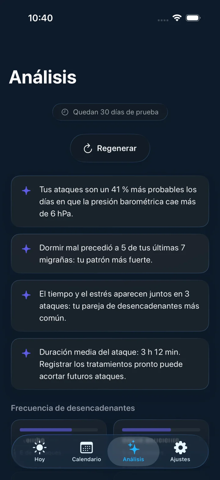 Headache screenshot