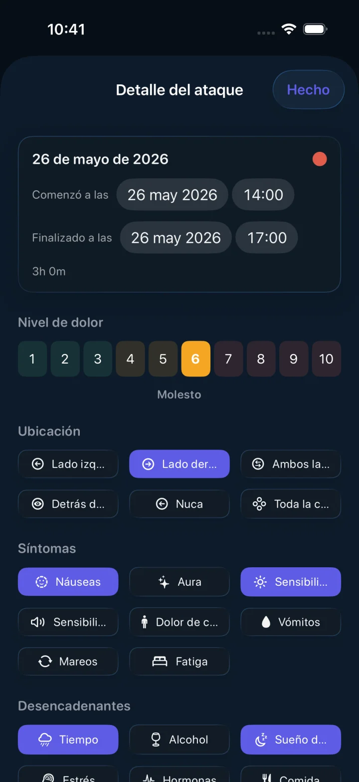 Headache screenshot