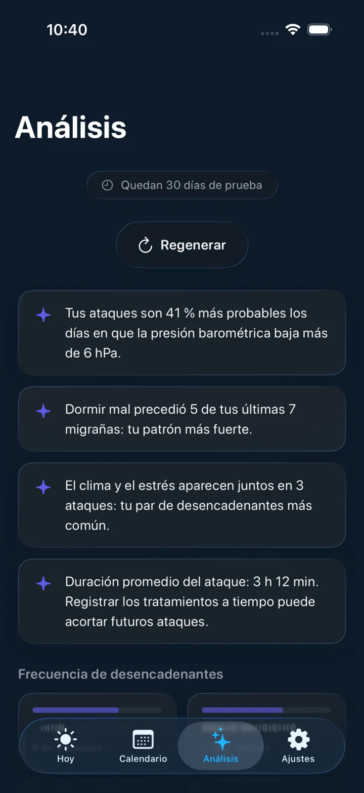 Headache screenshot