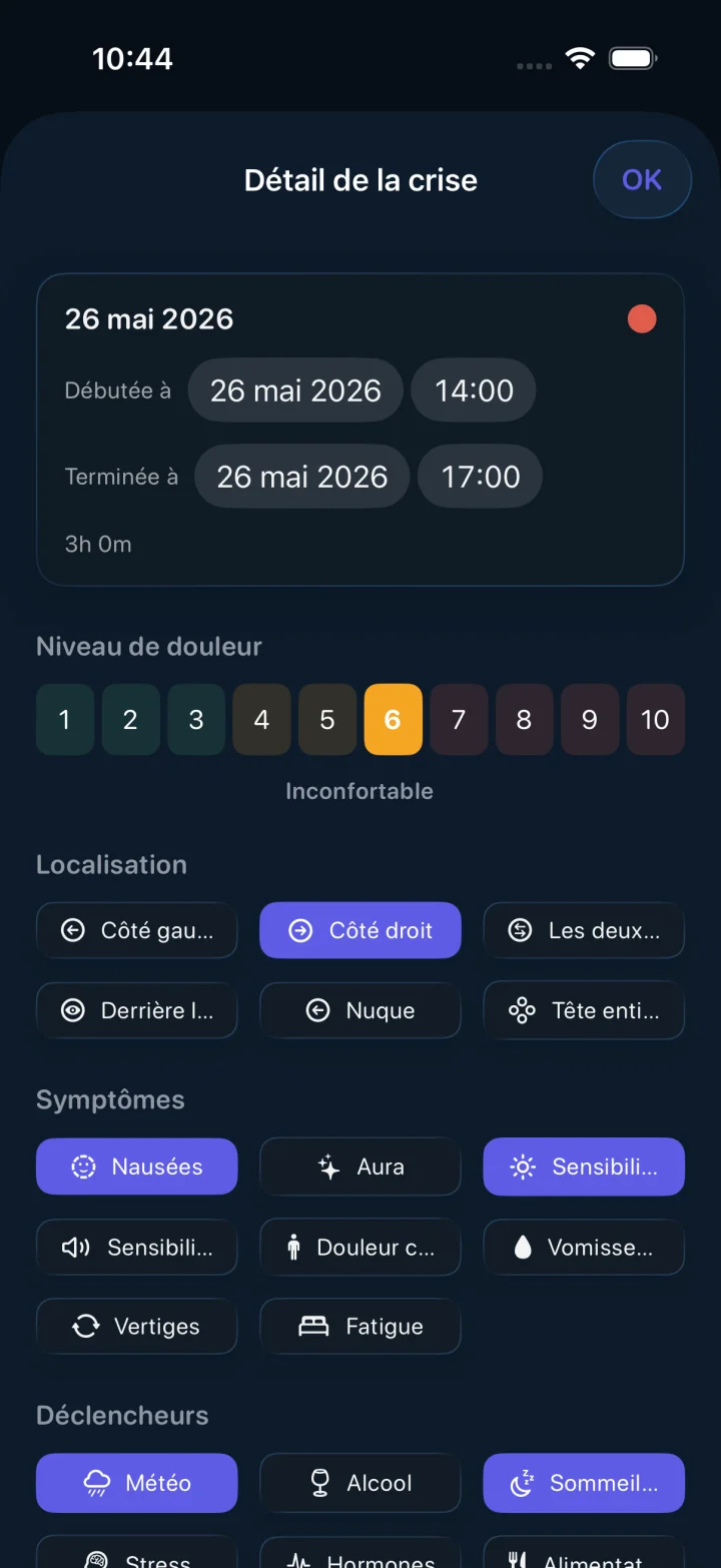 Headache screenshot