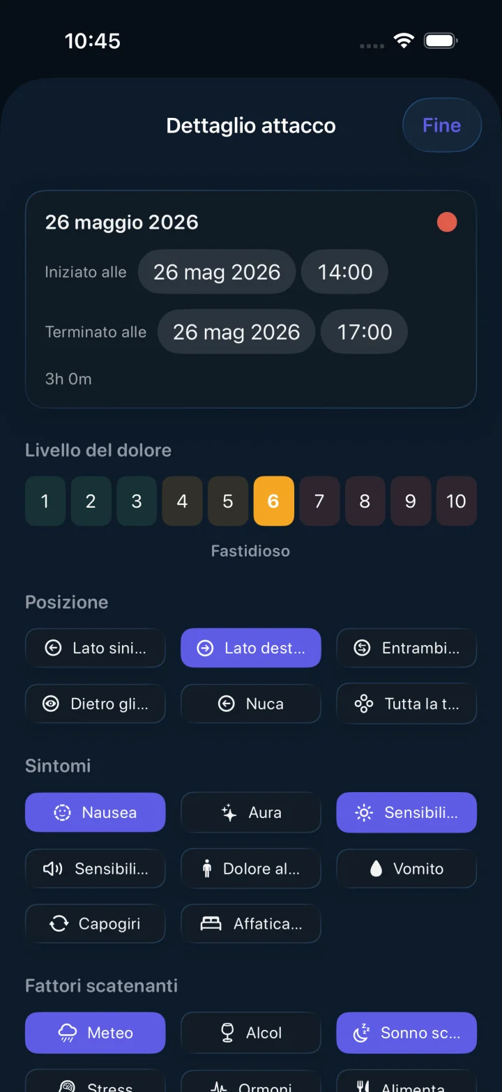 Headache screenshot