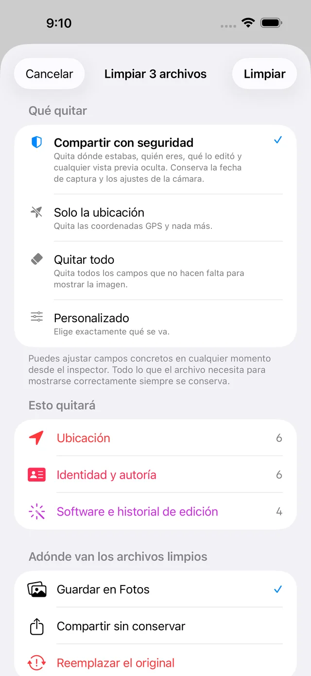 Scrubb screenshot
